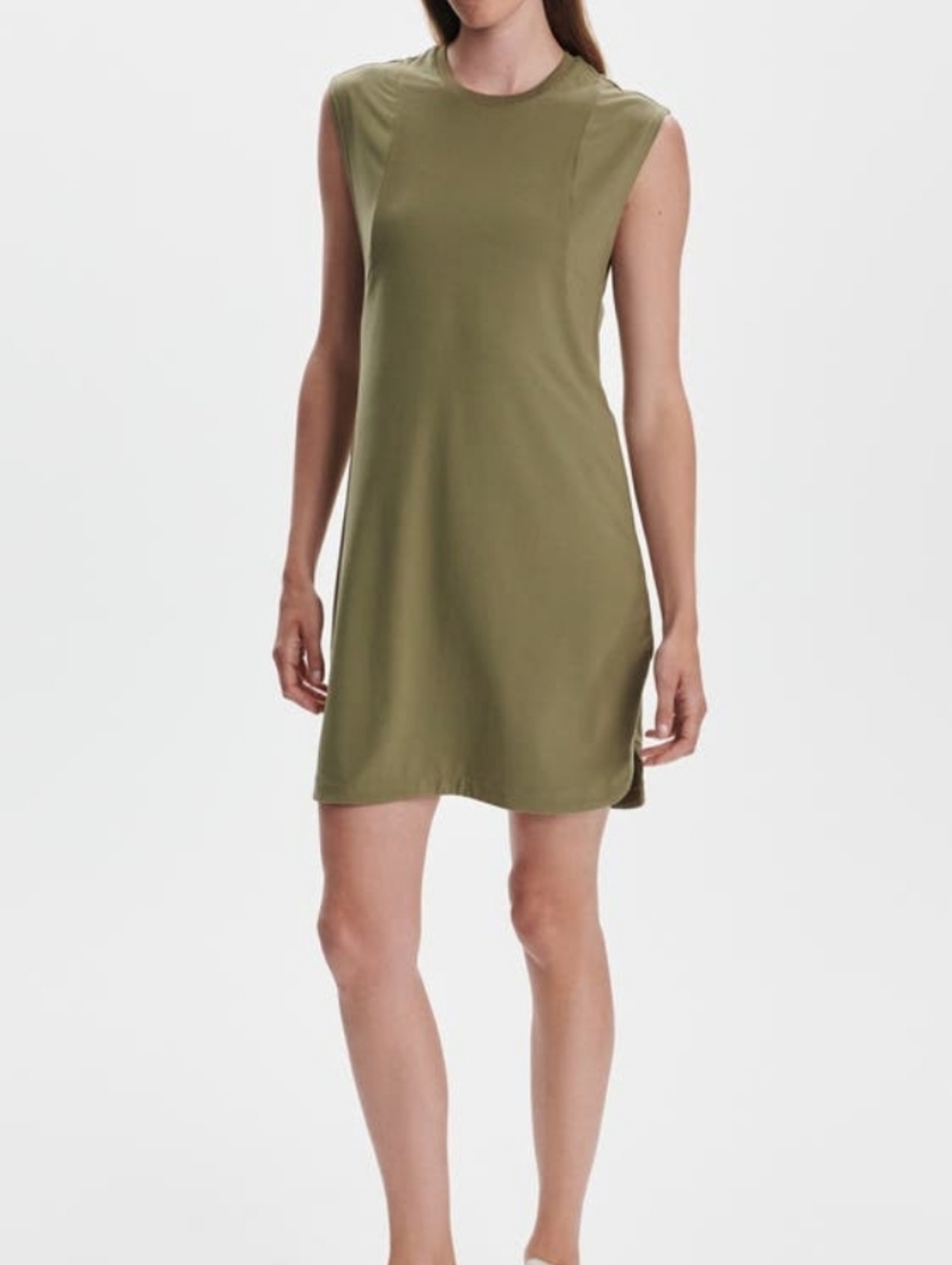 Varley Naples Dress 31.5 In Dusky Green Size Small